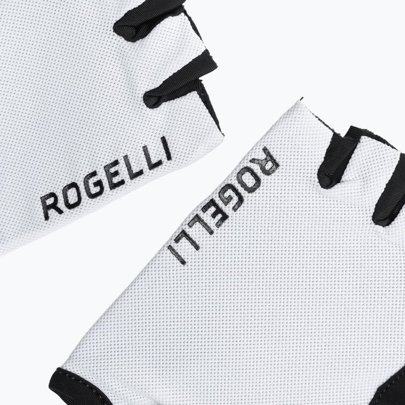 Pánské cyklistické rukavice Rogelli Core white 4