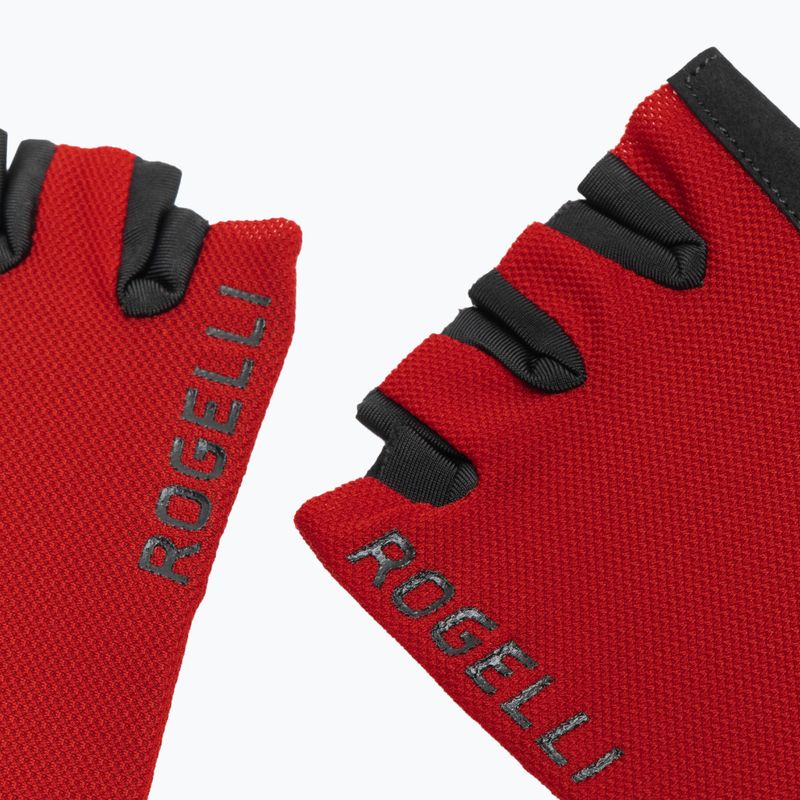 Pánské cyklistické rukavice Rogelli Core red 4