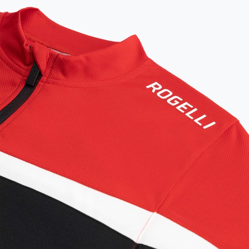 Pánský cyklistický dres    Rogelli Course black/red/white 5