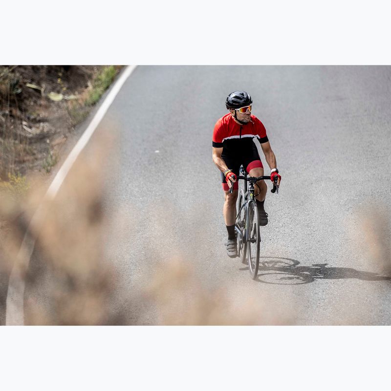 Pánský cyklistický dres    Rogelli Course black/red/white 6