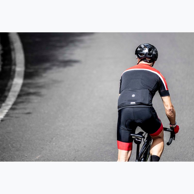 Pánský cyklistický dres    Rogelli Course black/red/white 8