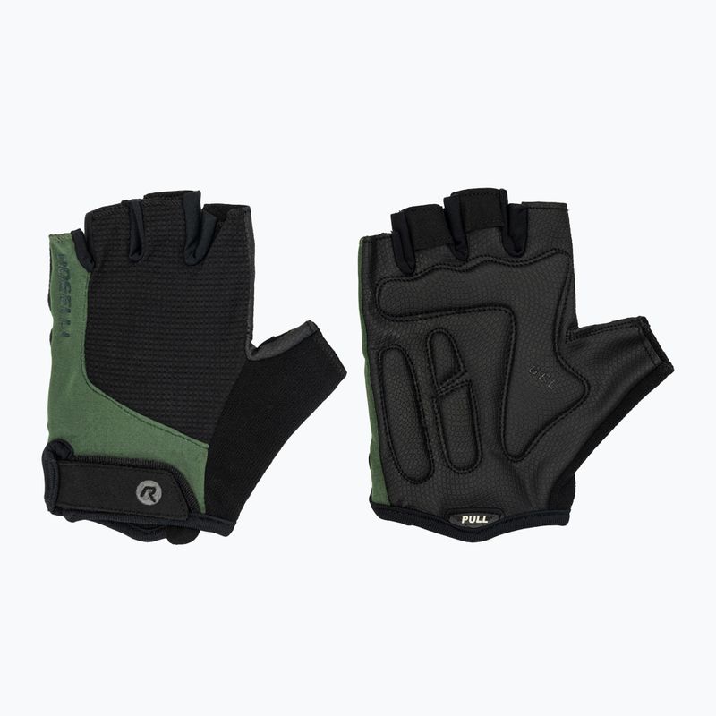 Pánské cyklistické rukavice Rogelli Essential black/green
