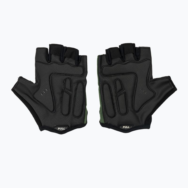 Pánské cyklistické rukavice Rogelli Essential black/green 3