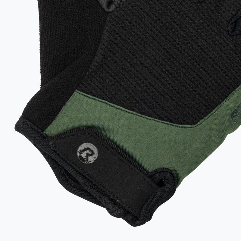 Pánské cyklistické rukavice Rogelli Essential black/green 4