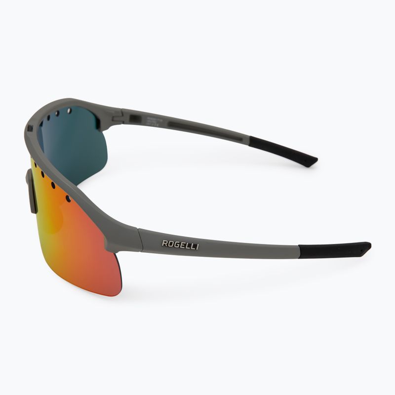 Sluneční brýle Rogelli Ventro Polarized grey/bordeaux/red revo 5