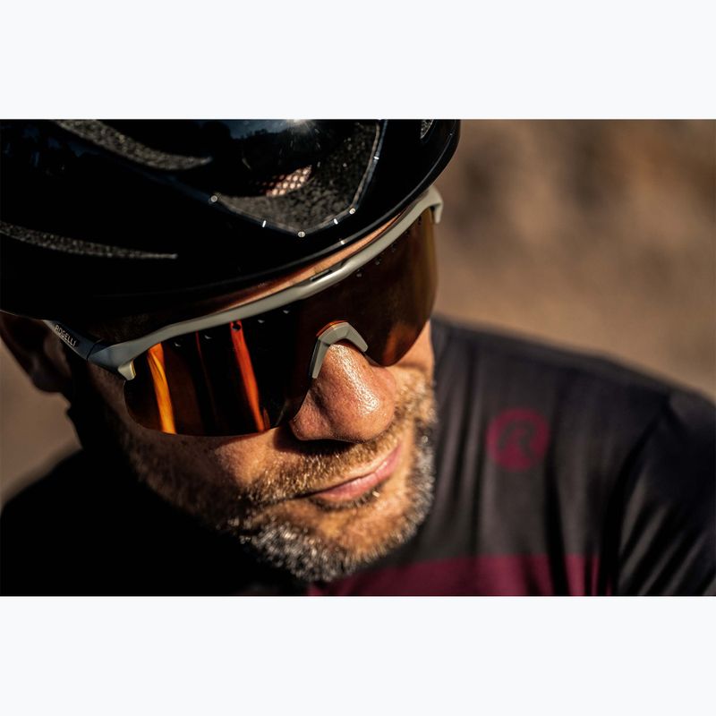 Sluneční brýle Rogelli Ventro Polarized grey/bordeaux/red revo 5