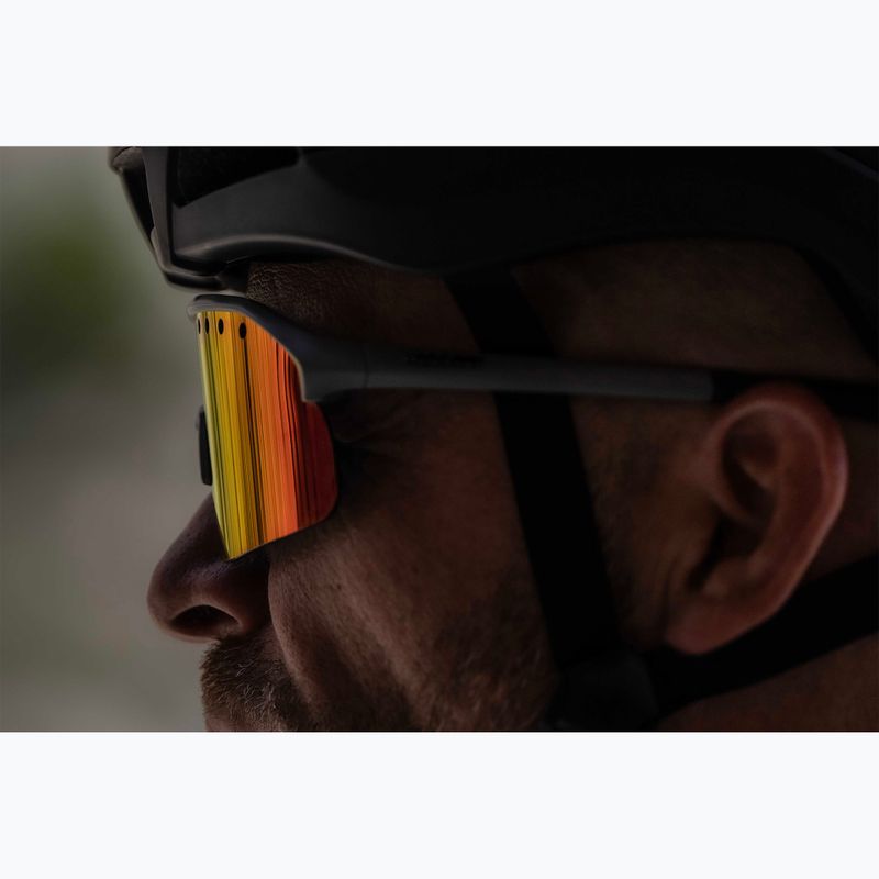 Sluneční brýle Rogelli Ventro Polarized grey/bordeaux/red revo 8