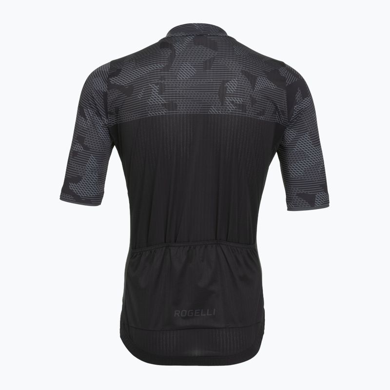 Pánský cyklistický dres Rogelli Camo Jersey black/grey 2