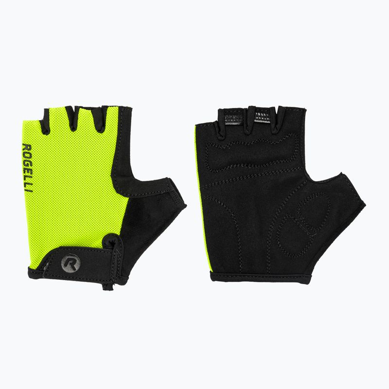 Dětské cyklistické rukavice Rogelli Core Jr fluor yellow