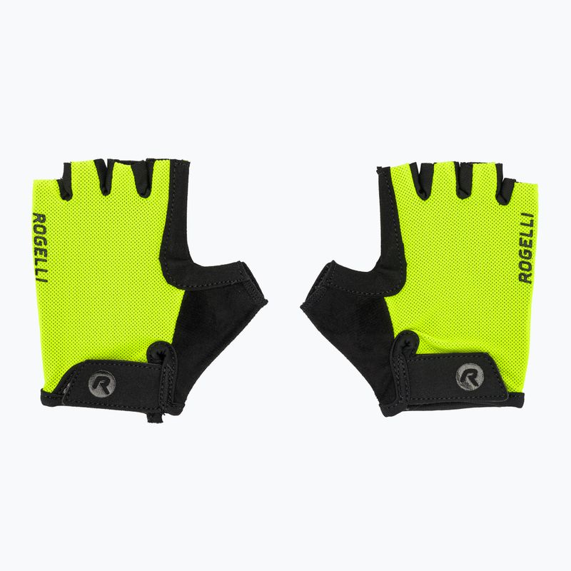 Dětské cyklistické rukavice Rogelli Core Jr fluor yellow 2