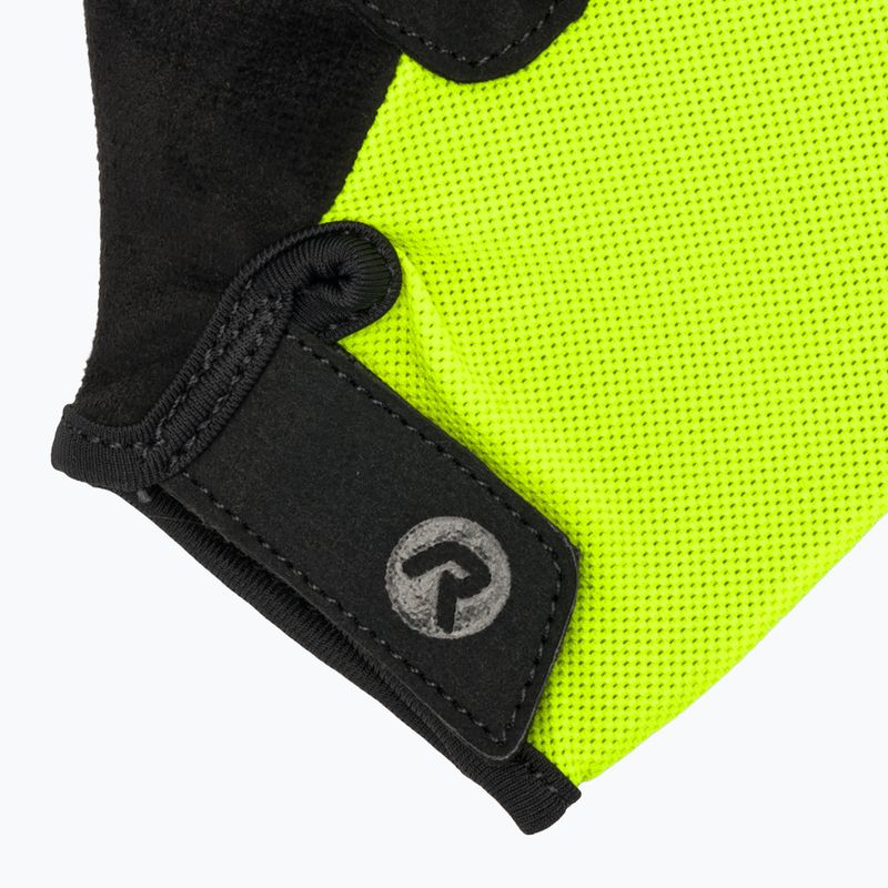 Dětské cyklistické rukavice Rogelli Core Jr fluor yellow 4
