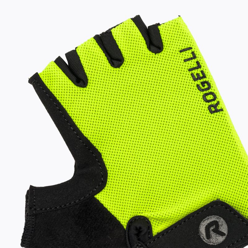 Dětské cyklistické rukavice Rogelli Core Jr fluor yellow 5