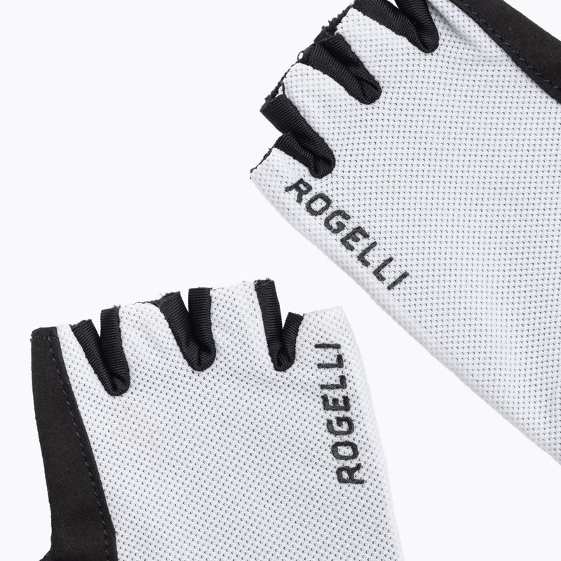 Dětské cyklistické rukavice Rogelli Core Jr white 4