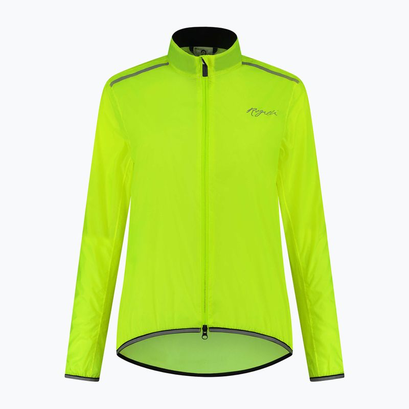 Dámská cyklistická bunda  Rogelli Essential yellow 3