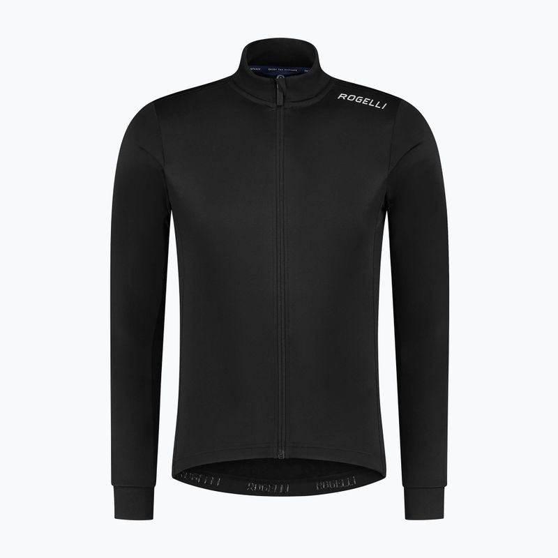 Pánské cyklistické tričko longsleeve Rogelli Core black 4