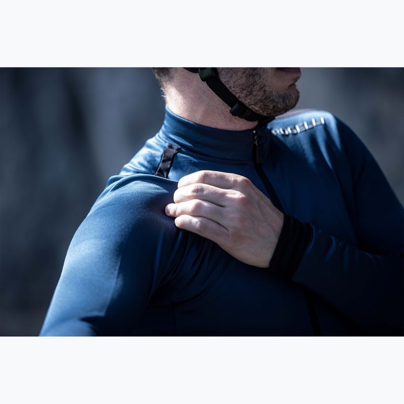 Pánské cyklistické tričko longsleeve  Rogelli Core navy 7