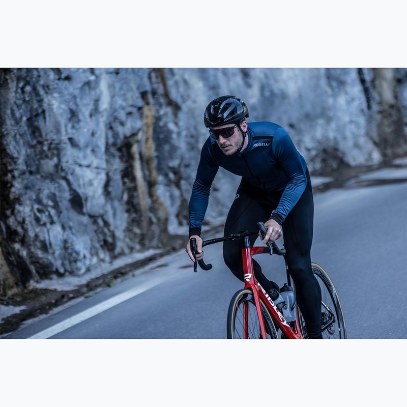 Pánské cyklistické tričko longsleeve  Rogelli Core navy 9