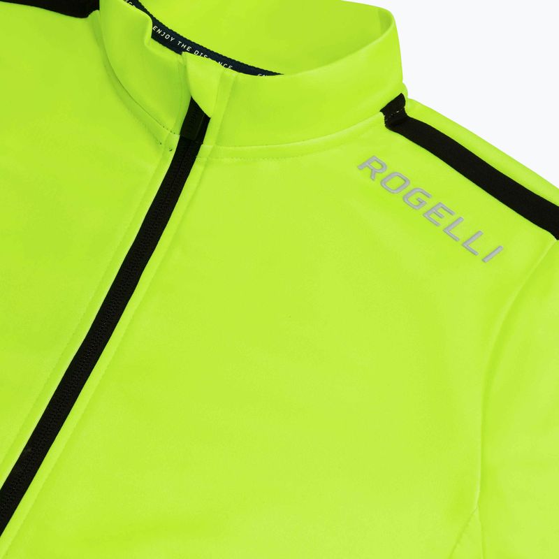 Pánské cyklistické tričko longsleeve  Rogelli Core fluor/black 5