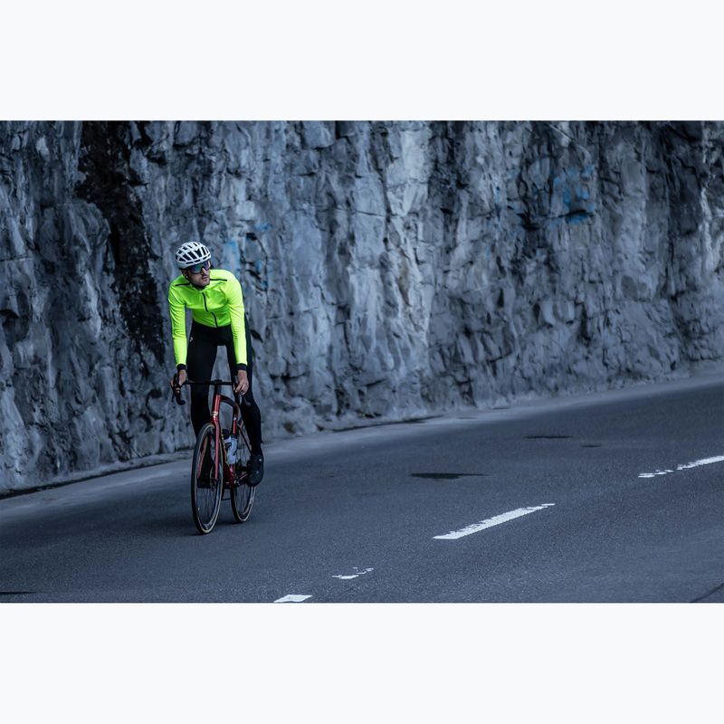 Pánské cyklistické tričko longsleeve  Rogelli Core fluor/black 6