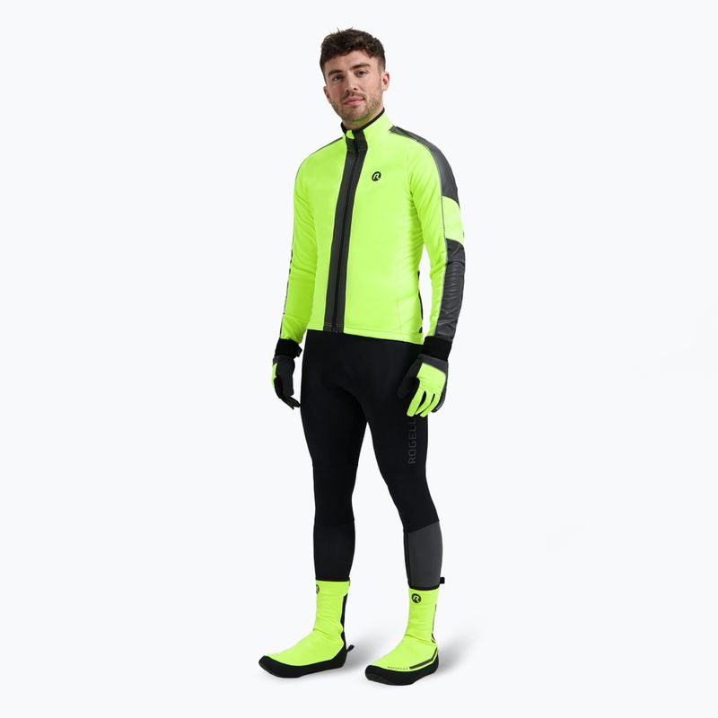 Pánská cyklistická bunda Rogelli Essential Winter Hi Vis yellow 2
