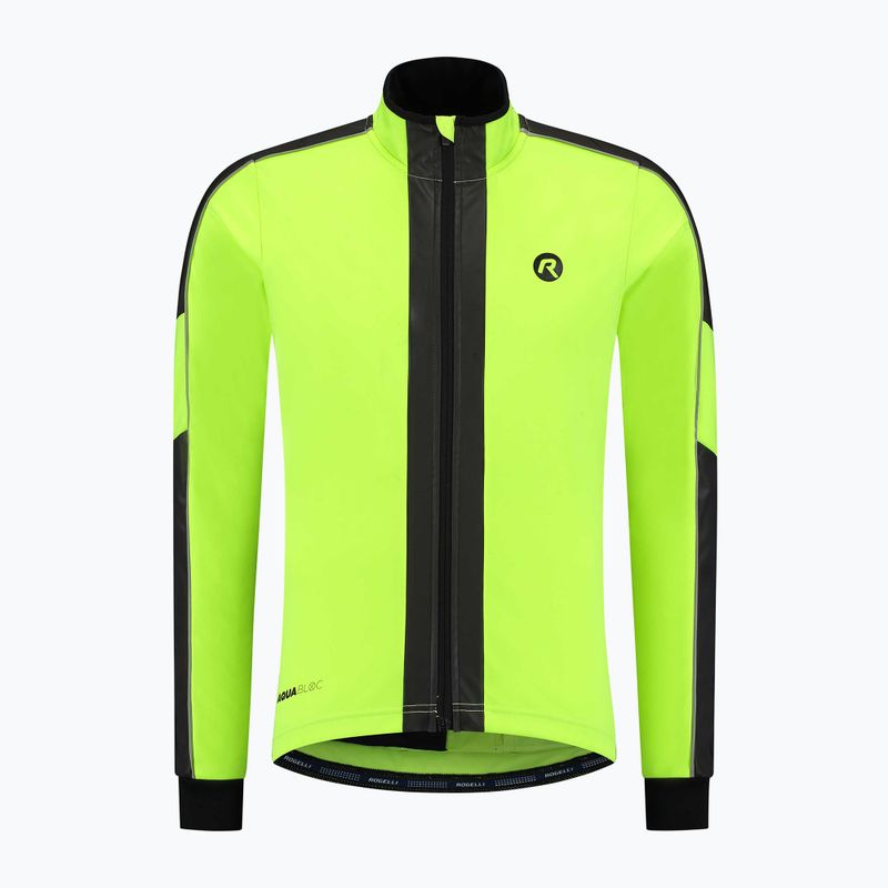 Pánská cyklistická bunda Rogelli Essential Winter Hi Vis yellow 5