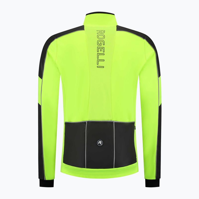 Pánská cyklistická bunda Rogelli Essential Winter Hi Vis yellow 6