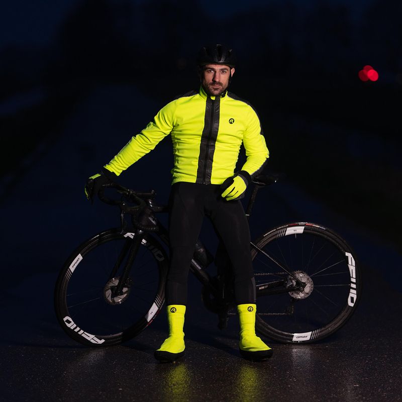 Pánská cyklistická bunda Rogelli Essential Winter Hi Vis yellow 9