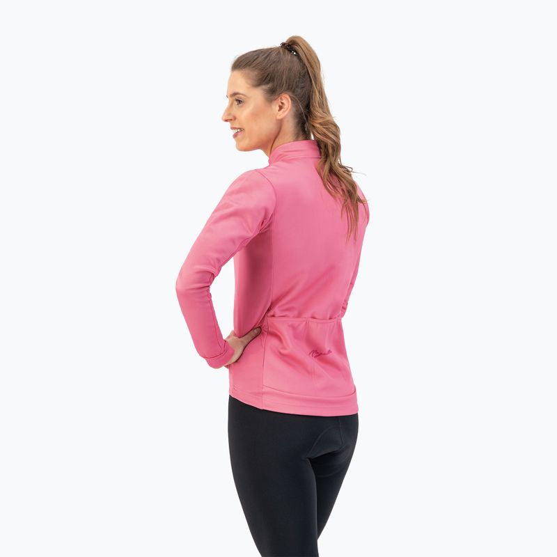 Dámské cyklistické tričko longsleeve Rogelli Core pink 2