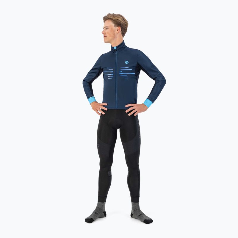 Pánská cyklistická bunda Rogelli Radius Winter Jacket blue 2