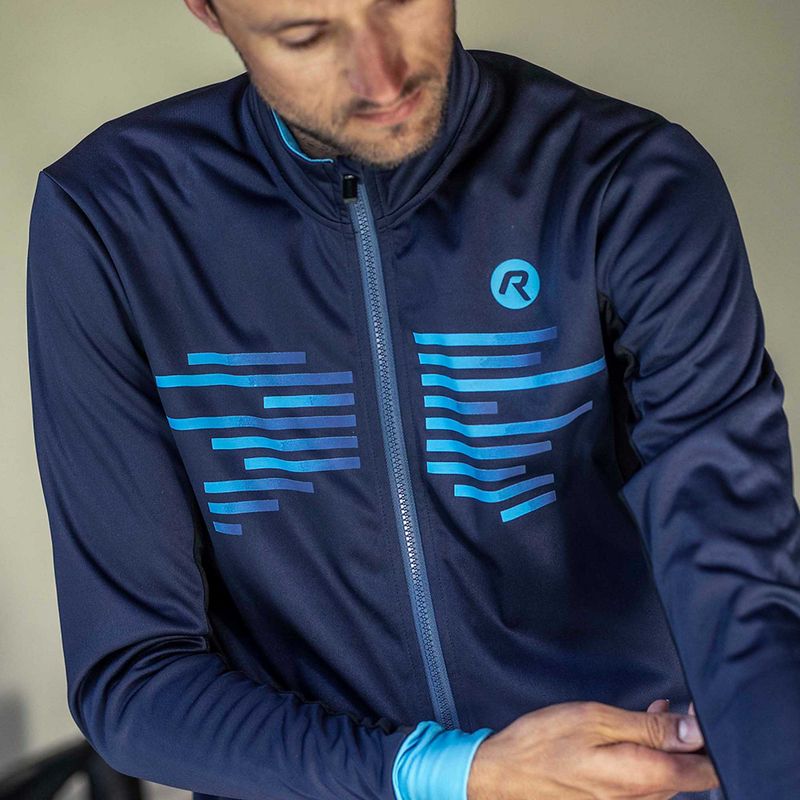 Pánská cyklistická bunda Rogelli Radius Winter Jacket blue 11
