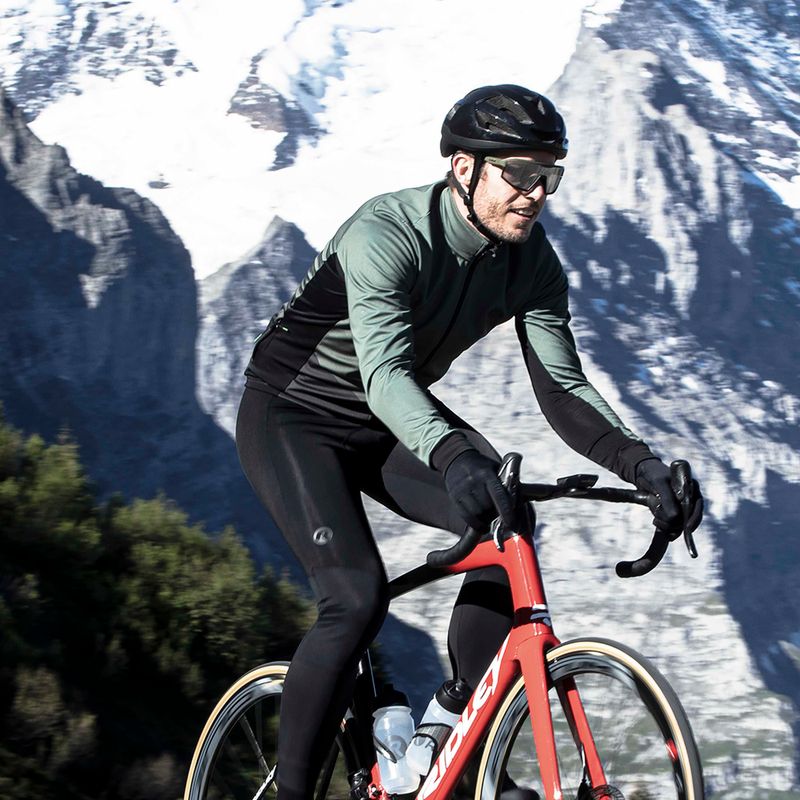 Pánská cyklistická bunda Rogelli Tarax Winter Jacket army green 7