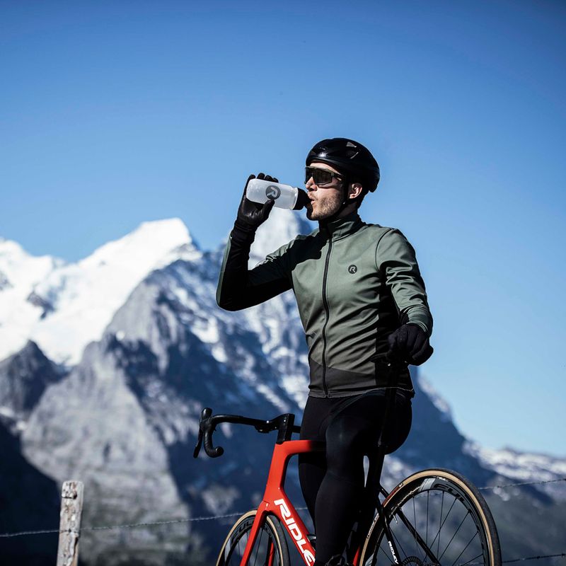 Pánská cyklistická bunda Rogelli Tarax Winter Jacket army green 9