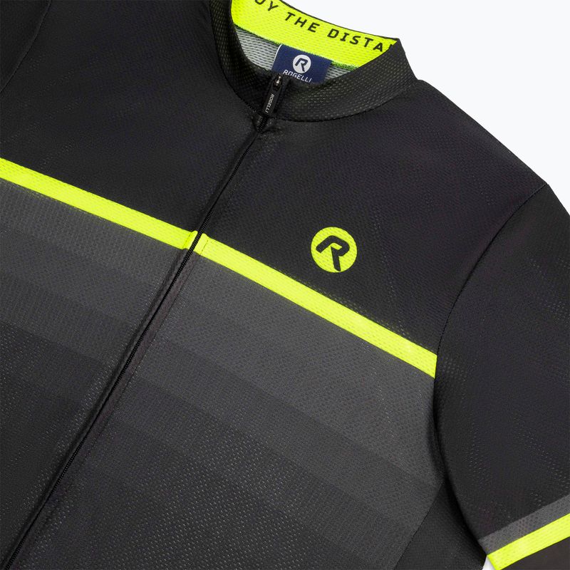 Pánský cyklistický dres    Rogelli Hero II yellow/black/grey 5