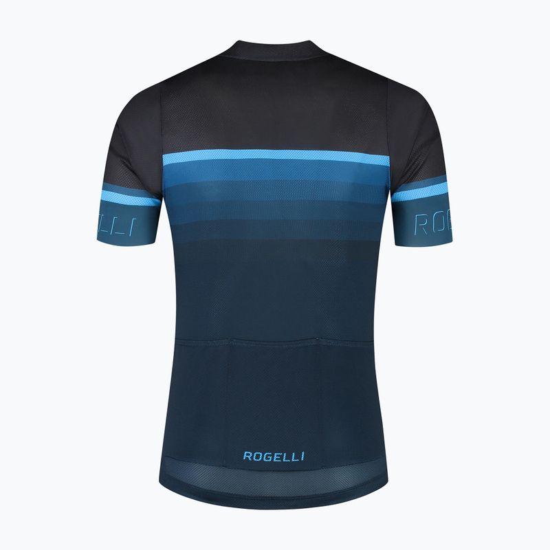 Pánský cyklistický dres Rogelli Hero II black/blue 5