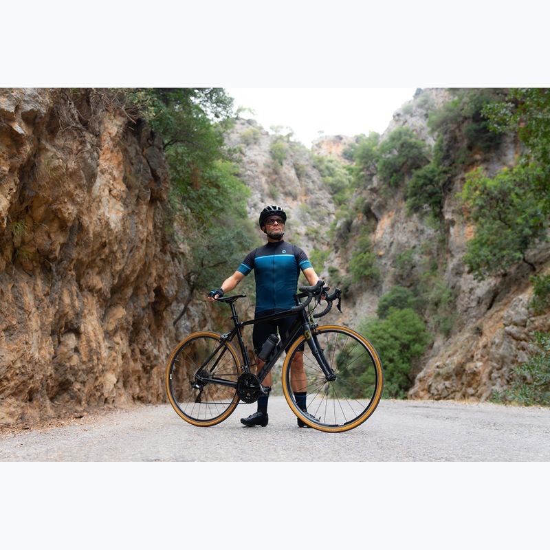 Pánský cyklistický dres Rogelli Hero II black/blue 7