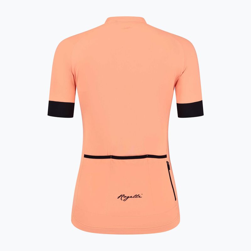 Dámský cyklistický dres    Rogelli Modesta coral/black 4