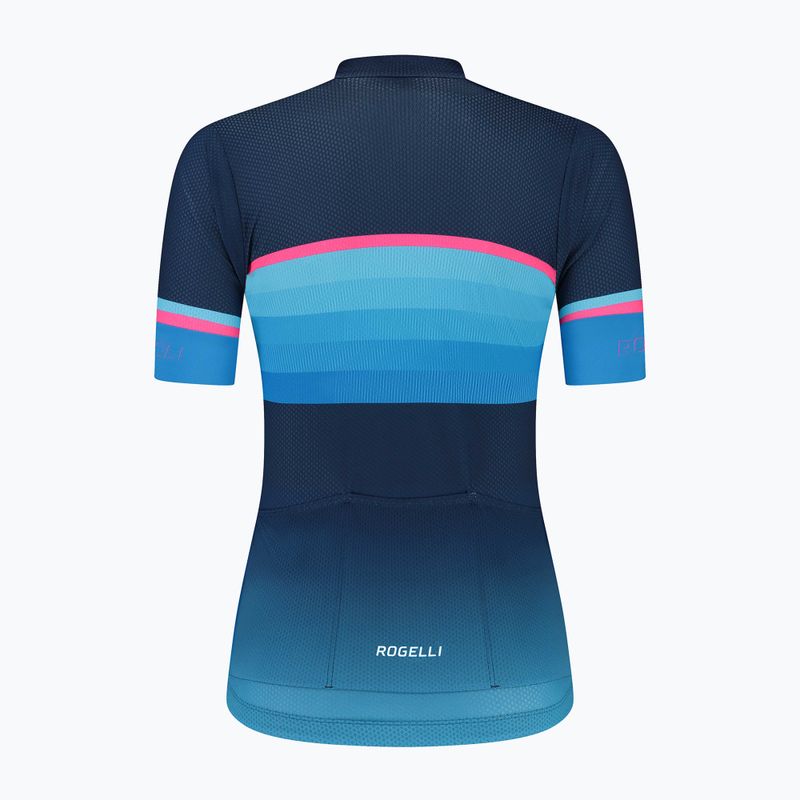 Dámský cyklistický dres    Rogelli Impress II blue/pink/black 4