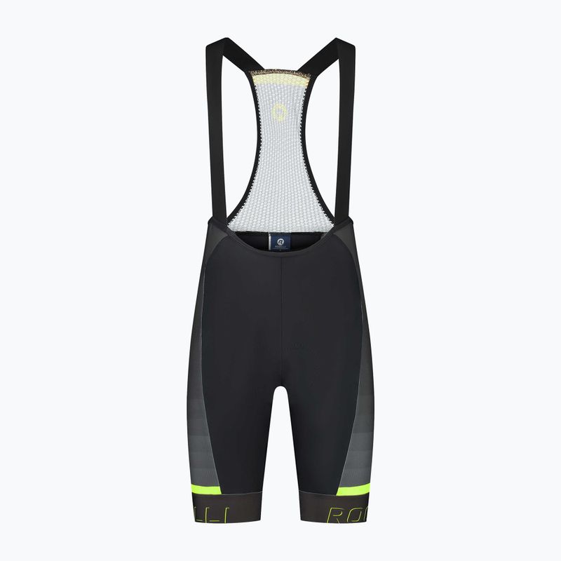 Pánské cyklistické kraťasy  Rogelli Hero II Bib Short yellow/grey/black 3