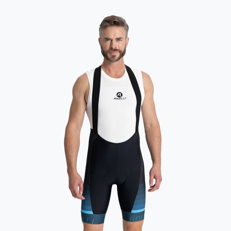 Pánské cyklistické kraťasy  Rogelli Hero II Bib Short blue/black