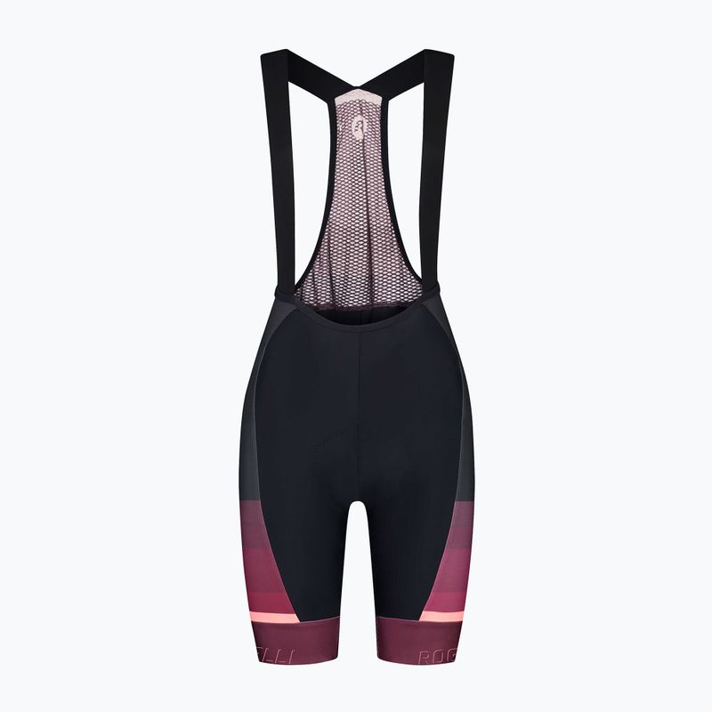 Dámské cyklistické kraťasy  Rogelli Impress II Bib Short burgundy/coral/black 3