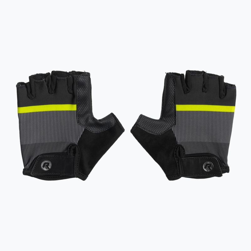 Pánské cyklistické rukavice Rogelli Hero II black/fluor/grey 2