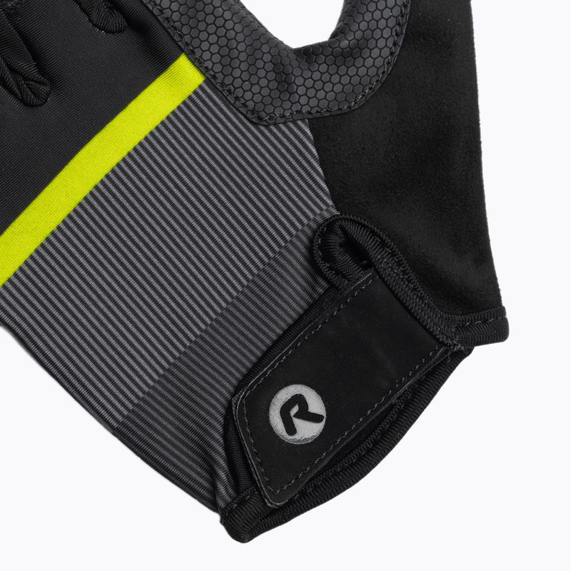 Pánské cyklistické rukavice Rogelli Hero II black/fluor/grey 4
