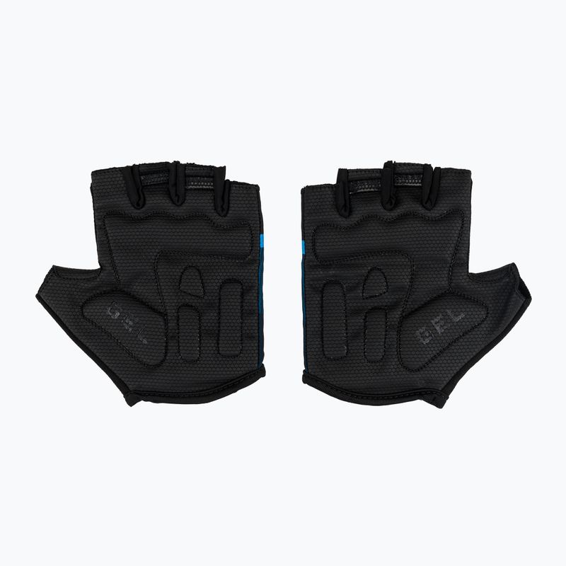 Pánské cyklistické rukavice Rogelli Hero II black/blue 2