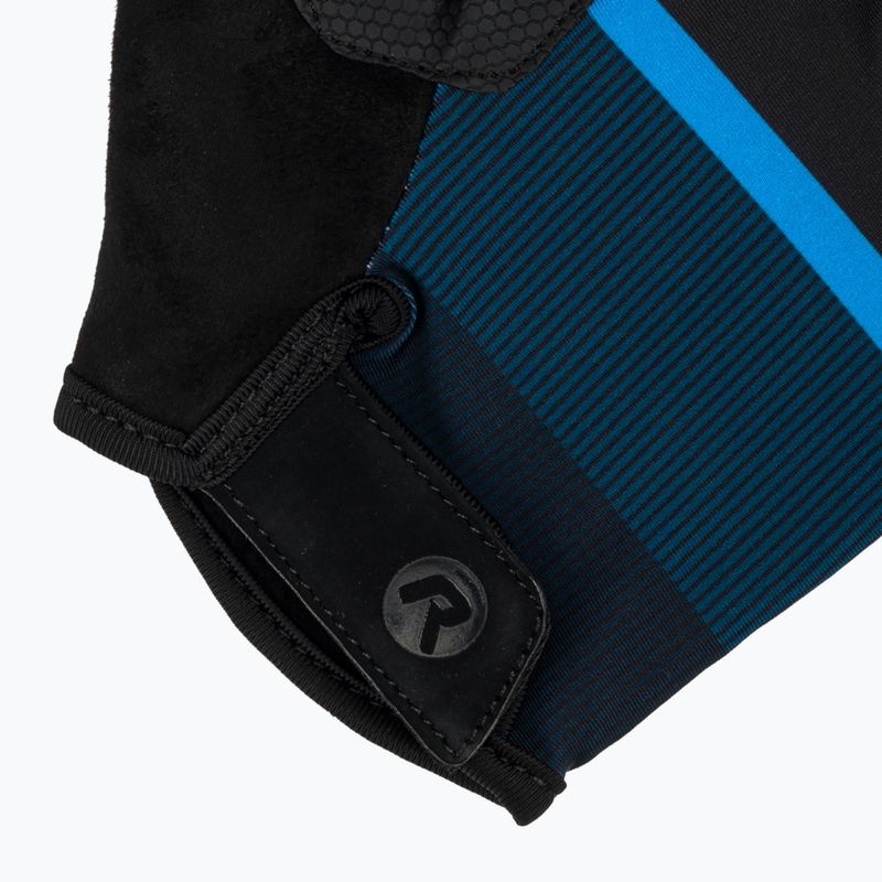 Pánské cyklistické rukavice Rogelli Hero II black/blue 3