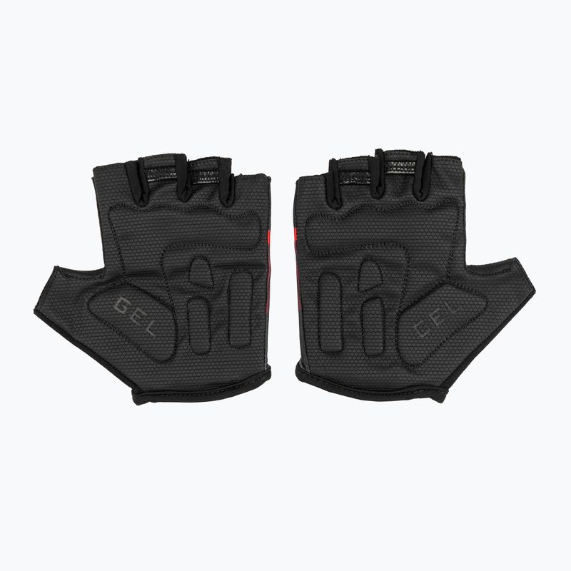 Pánské cyklistické rukavice Rogelli Hero II black/red/bordeaux 3