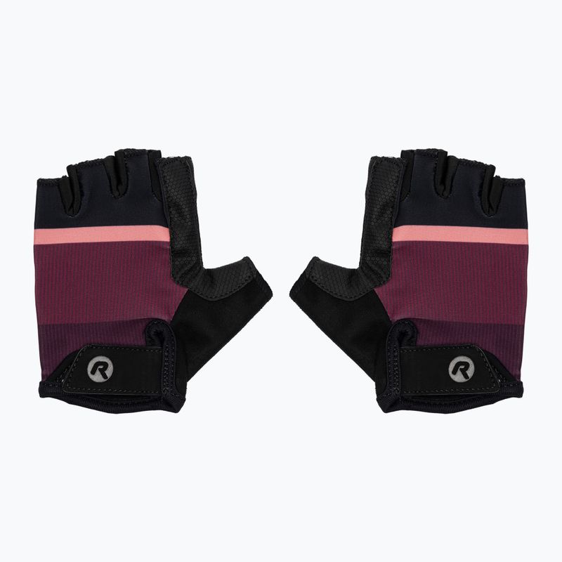 Dámské cyklistické rukavice  Rogelli Impress II burgundy/coral/black 4