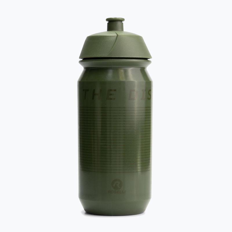 Cyklistická láhev Rogelli Bio Enjoy The Distance 500 ml army green