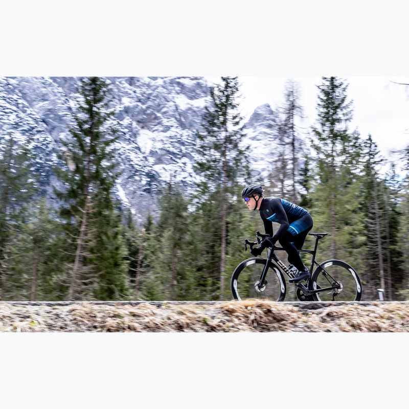 Pánské cyklistické tričko longsleeve  Rogelli Hero II black/blue 10