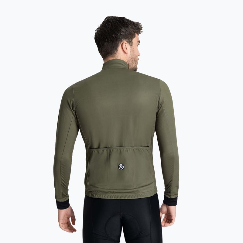 Pánské cyklistické tričko longsleeve  Rogelli Core green 2