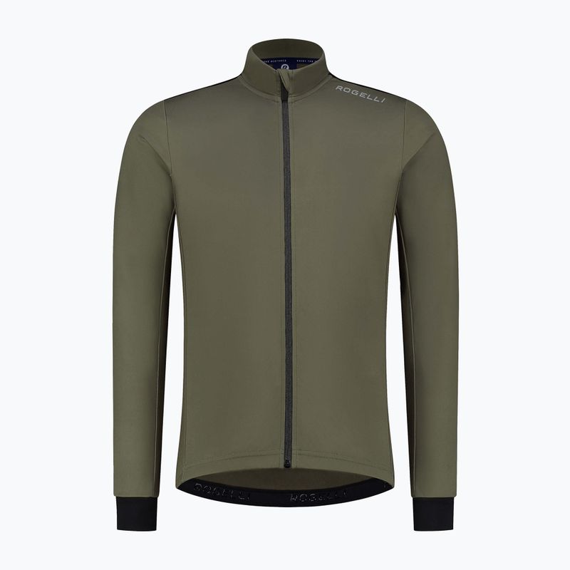 Pánské cyklistické tričko longsleeve  Rogelli Core green 4